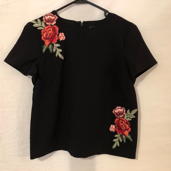 Belle Vere Tops - Belle Vere XS Blouse Embroidered Floral 680